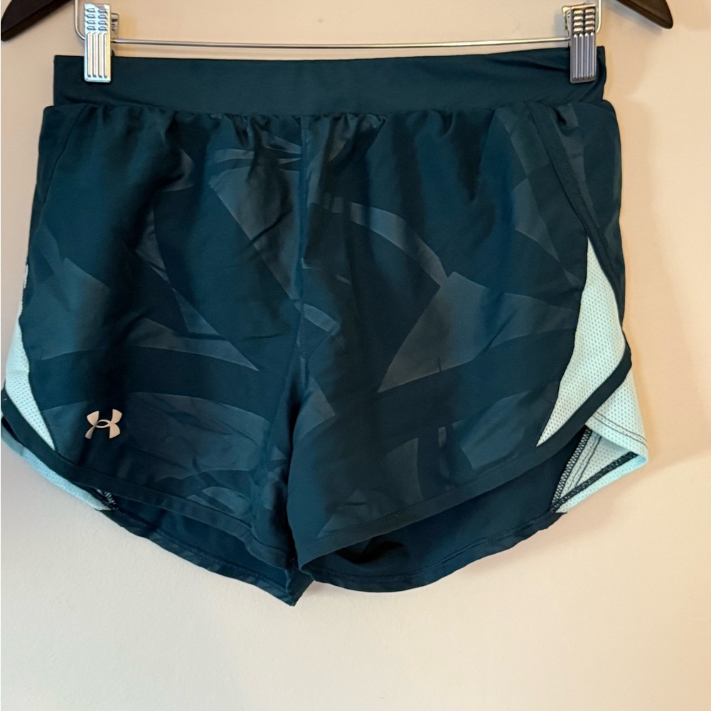 Under Armour Green Athletic Shorts Lightweight Elastic Waist